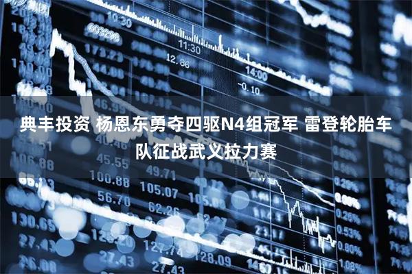 典丰投资 杨恩东勇夺四驱N4组冠军 雷登轮胎车队征战武义拉力赛